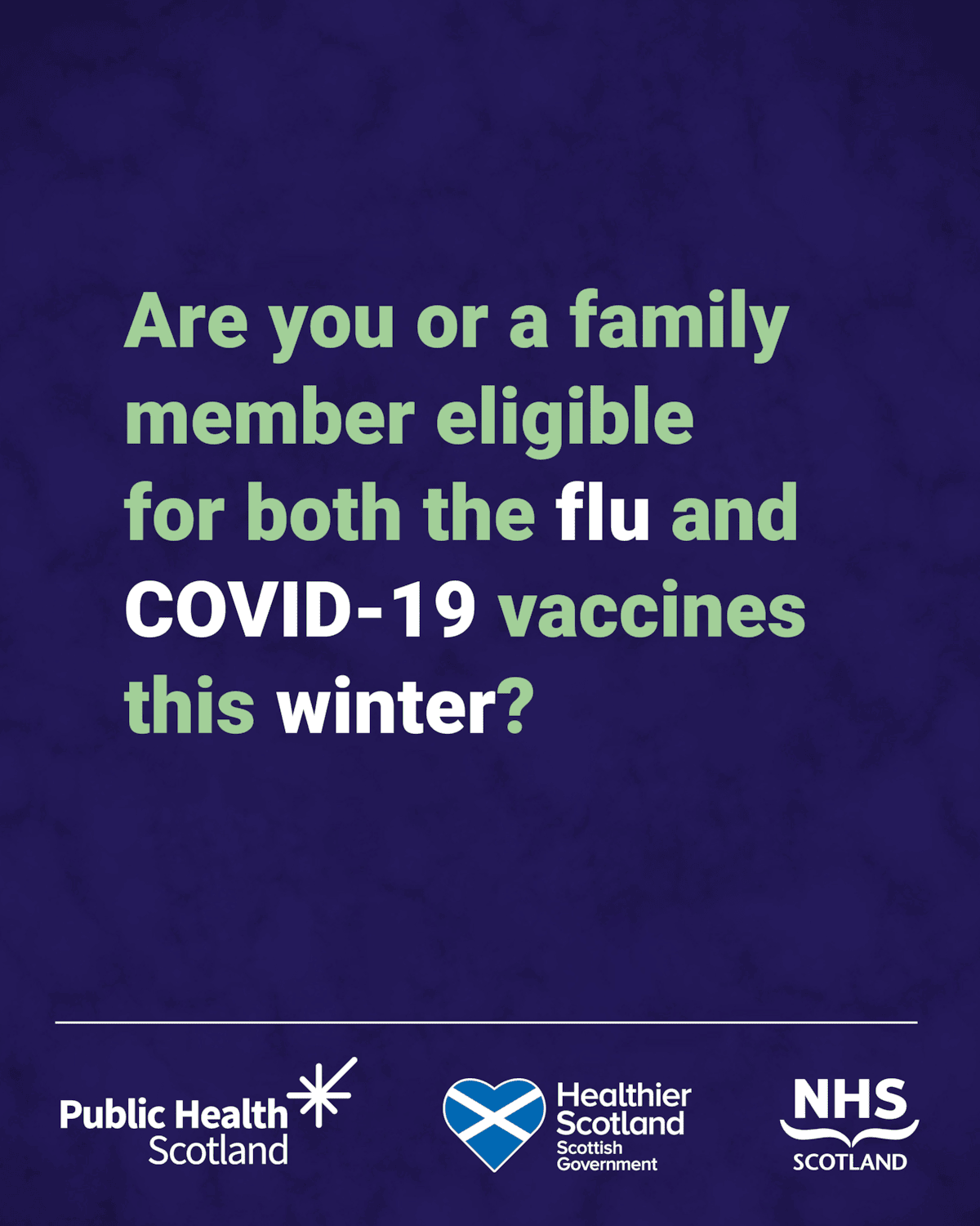 If you or someone you know is over the age of 75,
lives in a care home for older adults or has a
weakened immune system, it&rsquo;s important to look out
for a vaccination invite
