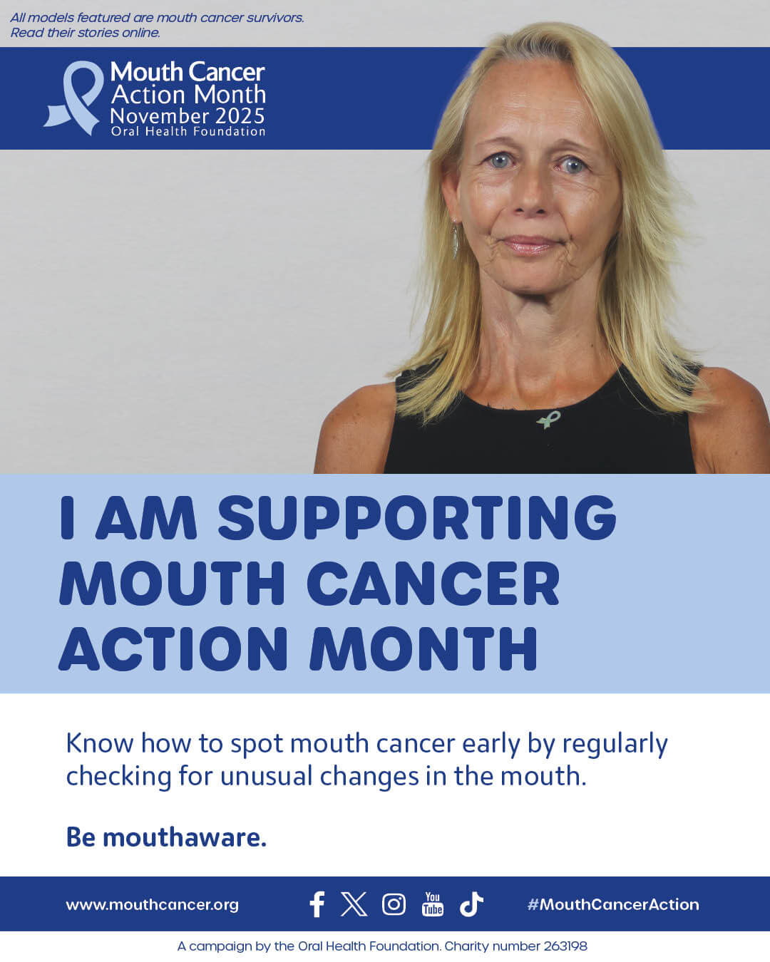 Mouth cancer action month 2025