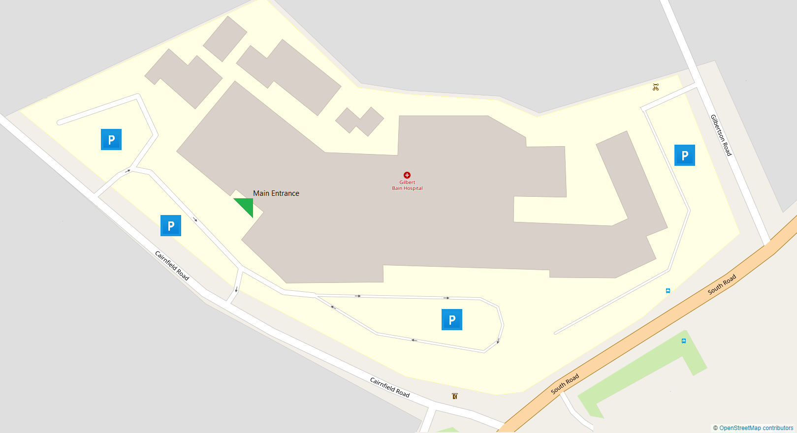 Hospital Parking Map
