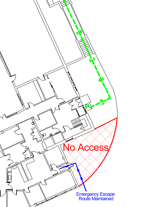 temporary access restrictions map